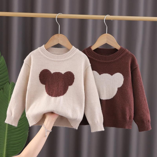 18M-6Y Toddler Boys And Girls Bear Knitted Sweater  Toddler Boutique Clothing  
