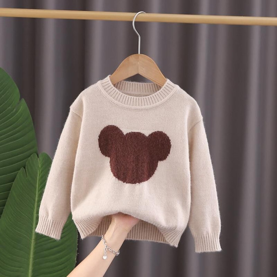 18M-6Y Toddler Boys And Girls Bear Knitted Sweater  Toddler Boutique Clothing  
