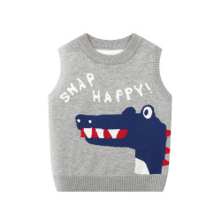 2-7Y Toddler Boys Dino Letter Sweater Vest  Boys Boutique Clothing  