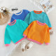12M-5Y Toddler Contrast Sweater Crewneck Knitted Top Sweater  Toddler Boutique Clothing  