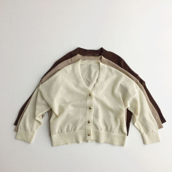 9M-6Y Toddler Linen Summer Long Sleeve Solid Color Cardigan  Toddler Clothing  