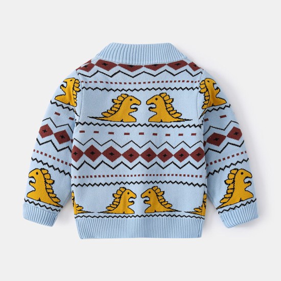 Dinosaur  Cardigan Toddler Boy  
