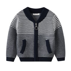 Striped  Toddler Boy Sweater Cardigan  