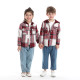 3M-8Y Kids Girls And Boys Plaid Hoooded Jackets  Toddler Boutique Clothing  