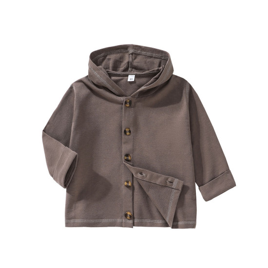 9M-4Y Toddler Boys Single Breasted Hooded Jacket  Boys Boutique Clothing  