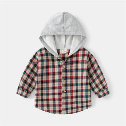 18M-6Y Toddler Boys Plaid Hooded Jackets  Boys Boutique Clothing  