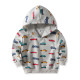 9M-4Y Toddler Boys Car Print Hooded Sweatshirts  Boys Clothing  
