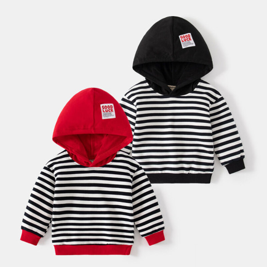 18M-6Y Toddler Boys Striped Hoodies  Toddler Boy Clothes  