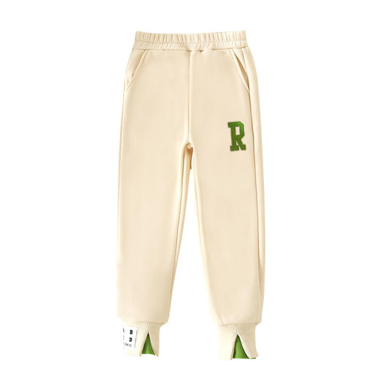 3-10Y Kids Fleece Casual Sweatpants Letter R  Kids Boutique Clothing  