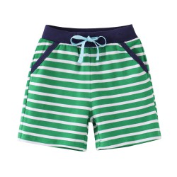18M-7Y Toddler Boys Green Striped Shorts  Boys Boutique Clothing  