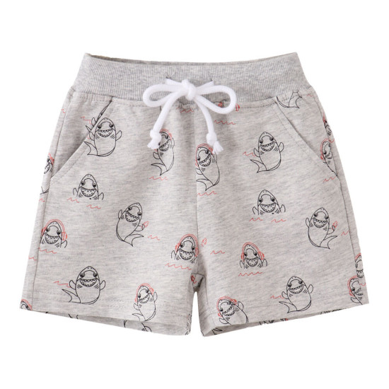 18M-7Y Toddler Boys Shark Print Track Shorts  Boys Clothing  