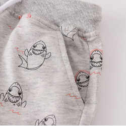 18M-7Y Toddler Boys Shark Print Track Shorts  Boys Clothing  
