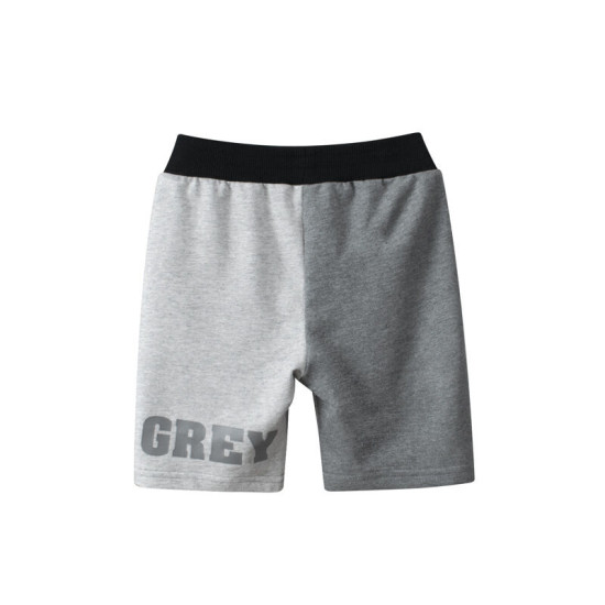 18M-7Y Toddler Boy Color Blocking Letter Print Five-Point Shorts  Boy Boutique Clothes  