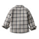 18M-7Y Toddler Boys Suit Sets Long Sleeve Plaid Brushed Shirt & Suspender Pants  Boys Clothing  