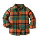 18M-7Y Toddler Boys Birthday Sets Plaid Brushed Bowtie Shirt & Suspender Pants  Boys Clothing  