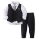 9M-5Y Toddler Boys Three Piece Suit Sets Shirts & Vest & Pants  Boys Clothing  