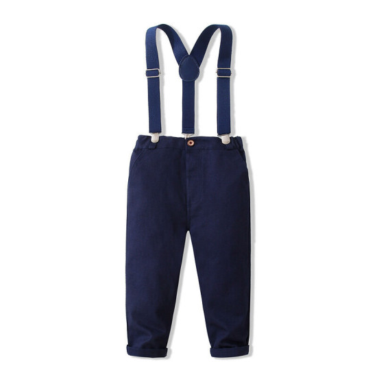 9M-4Y Toddler Boys Striped Long Sleeve Shirt Suit Pants Gentleman Suit  Boys Clothing  