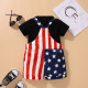 18M-6Y Toddler Independence Day Sets T-Shirt & Star Stripe Overalls  Toddler Clothing  