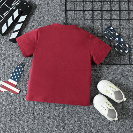 18M-6Y Toddler Independence Day Flag Print T-Shirt  Toddler Boutique Clothing  