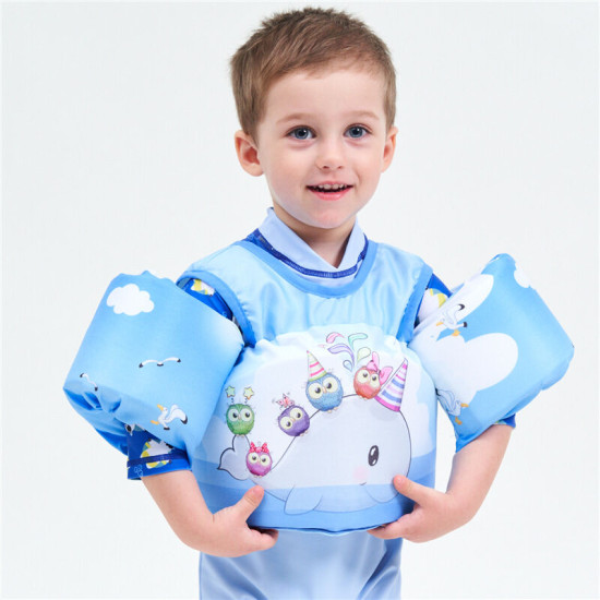 2-6Y Life Jackets For Kids Cute Cartoon Style  Kids Swim Vest  Ring Swimming Accessory  