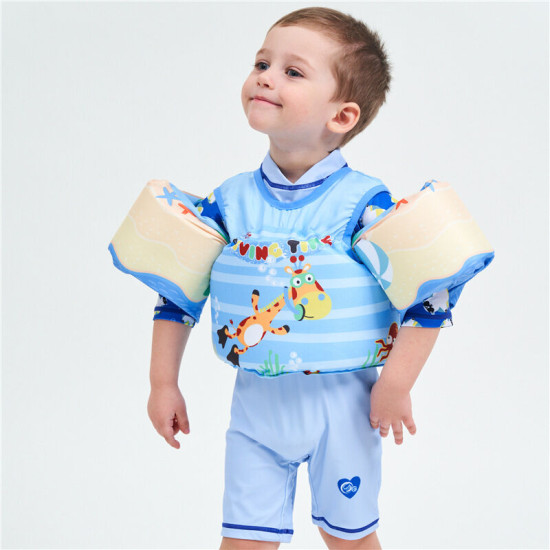 2-6Y Life Jackets For Kids Cute Cartoon Style  Kids Swim Vest  Ring Swimming Accessory  
