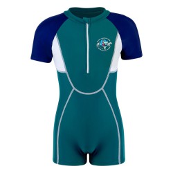 2-7Y Comfort Colorblock Short Sleeve Zip-Up One-Piece Swimsuit  Toddler Boy Clothes  