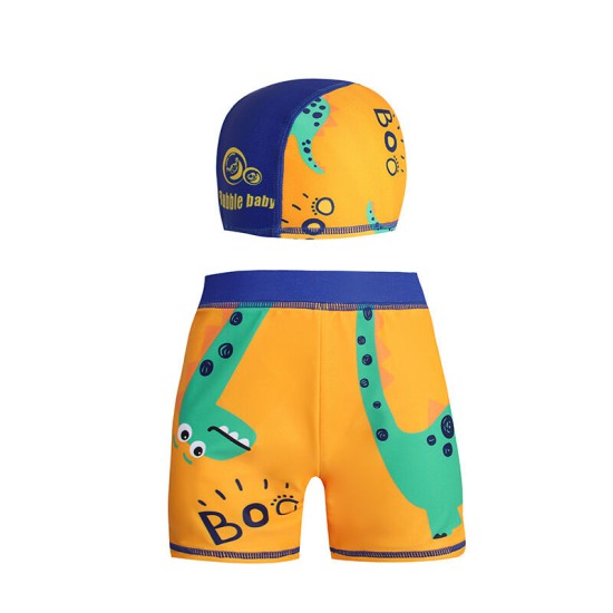 3-9Y Kid Boys Cartoon Animal Diving Swim Shorts And Hats  Clothing Kidswear  