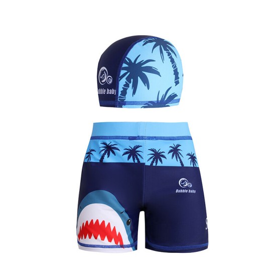 3-9Y Kid Boys Cartoon Animal Diving Swim Shorts And Hats  Clothing Kidswear  