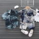 9M-4Y Tie-Dye Print Shirts And Shorts  Toddler Boy Clothes  