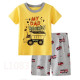 18M-6Y Toddler Boys Summer Short-Sleeved Sets Cartoon Car Boat Home Clothes  Boys Clothes  