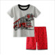 18M-6Y Toddler Boys Summer Short-Sleeved Sets Cartoon Car Boat Home Clothes  Boys Clothes  