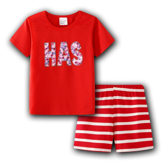 18M-6Y Toddler Girls Summer Short Sleeve Sets Cartoon Cute Animal Homewear  Girls Clothes  