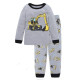 18M-6Y Toddler Boys Nightwear Sets Airplane Digger Pattern Pullover & Pants  Boys Clothing  
