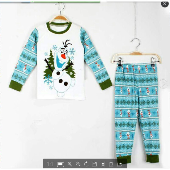 18M-6Y Toddler Unisex Pajamas Sets Christmas Costume Deer Snowman  Toddler Boutique Clothing  