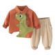 12M-6Y Toddler Boys Sets Dinosaur Shirts And Pants  Boys Clothing  