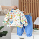 12M-5Y Toddler Boys Cartoon Print Two-Piece Set Shirts Pants  Boys Clothing  